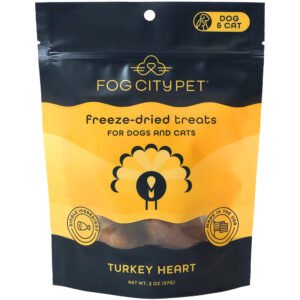 Fog City Pet Turkey Heart Freeze-Dried Dog & Cat Treats