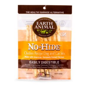 Earth Animal Dr. Bob Goldstein’s No-Hide Chicken Stix Dog & Cat Chew Treats