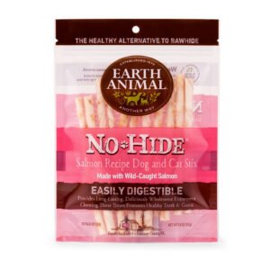 Earth Animal Dr. Bob Goldstein’s No-Hide Salmon Stix Dog & Cat Chew Treats