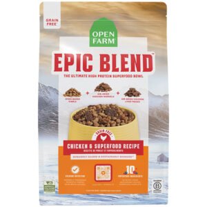 Open Farm Epic Blend Grain Free Chicken & Superfood Recipe Oven Baked Dry Dog Food