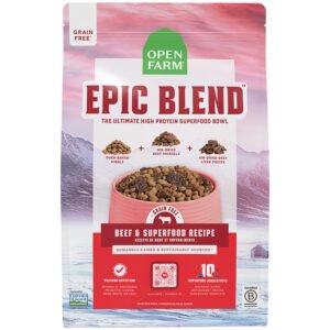 Open Farm Epic Blend Grain Free Beef & Superfood Recipe Oven Baked Dry Dog Food