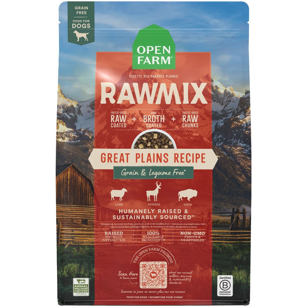 Open Farm RawMix Grain Free Great Plains Recipe Dry Dog Food