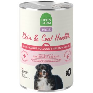 Open Farm Skin & Coat Health Wild-Caught Pollock & Salmon Recipe Pate Canned Dog Food