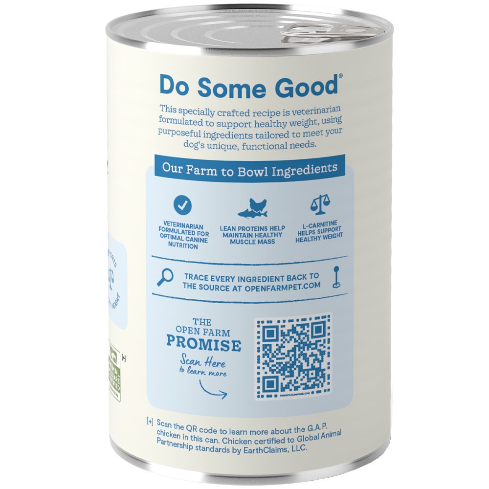 Open Farm Healthy Weight Chicken & Pollock Recipe Pate Canned Dog Food - Image 2