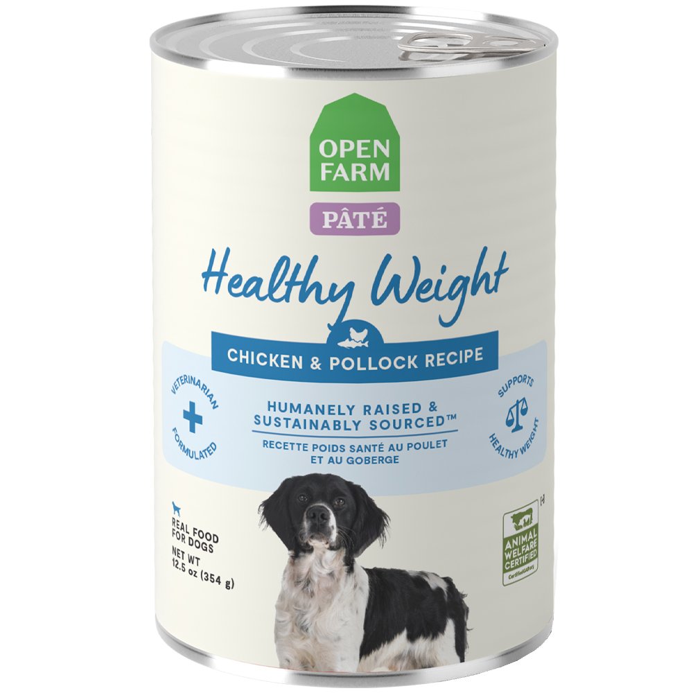 Open Farm Healthy Weight Chicken & Pollock Recipe Pate Canned Dog Food