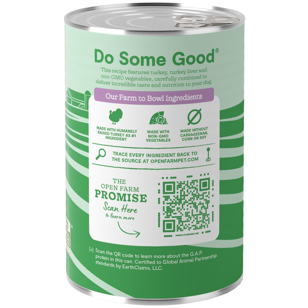 Open Farm Grain & Legume Free Homestead Turkey Recipe Pate Canned Dog Food - Image 2