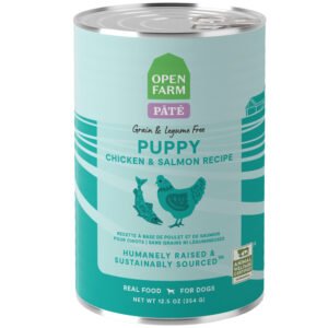 Open Farm Grain & Legume Free Chicken & Salmon Recipe Pate Canned Puppy Food