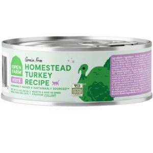 Open Farm Grain Free Homestead Turkey Recipe Pate Canned Cat Food