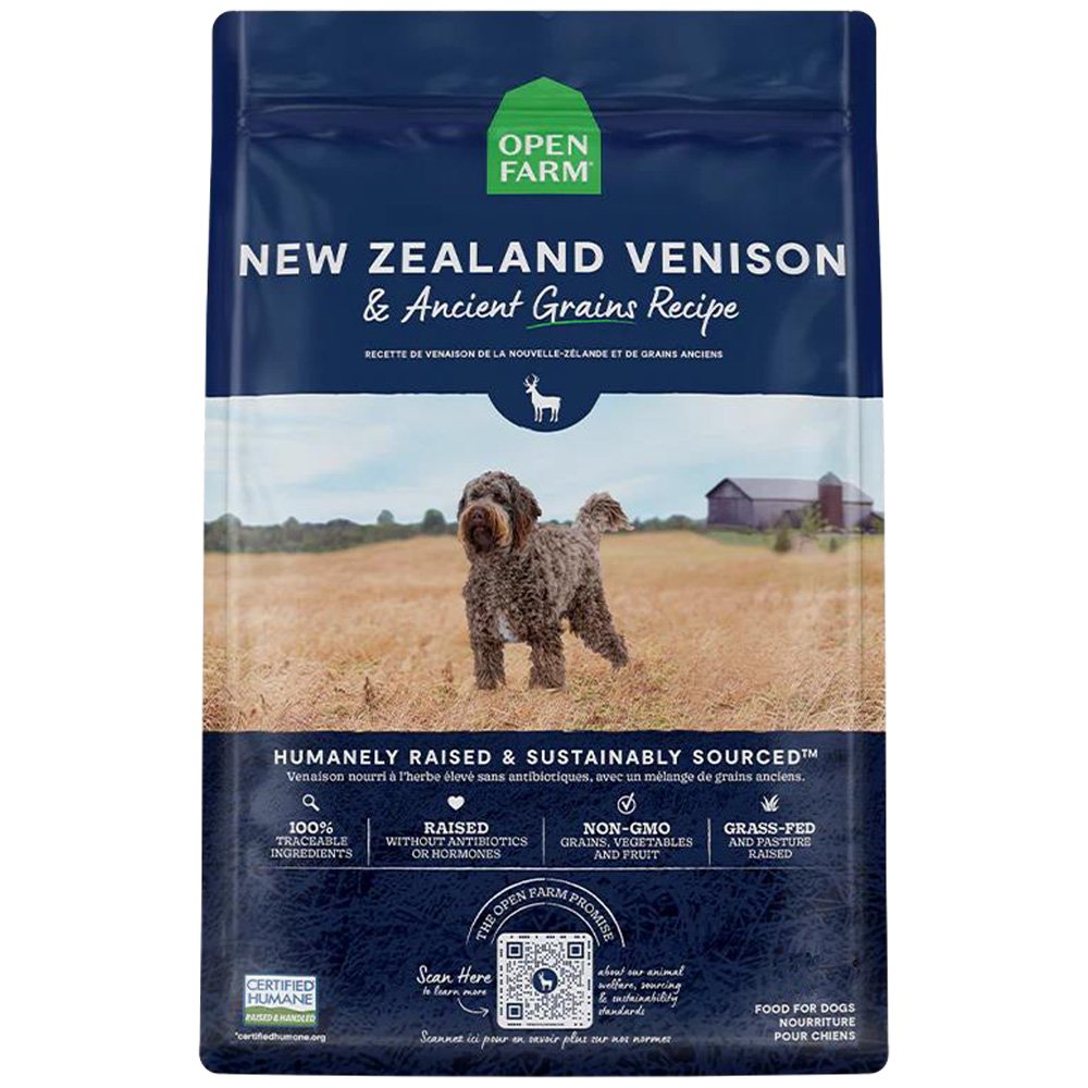 Open Farm New Zealand Venison & Ancient Grains Recipe Dry Dog Food