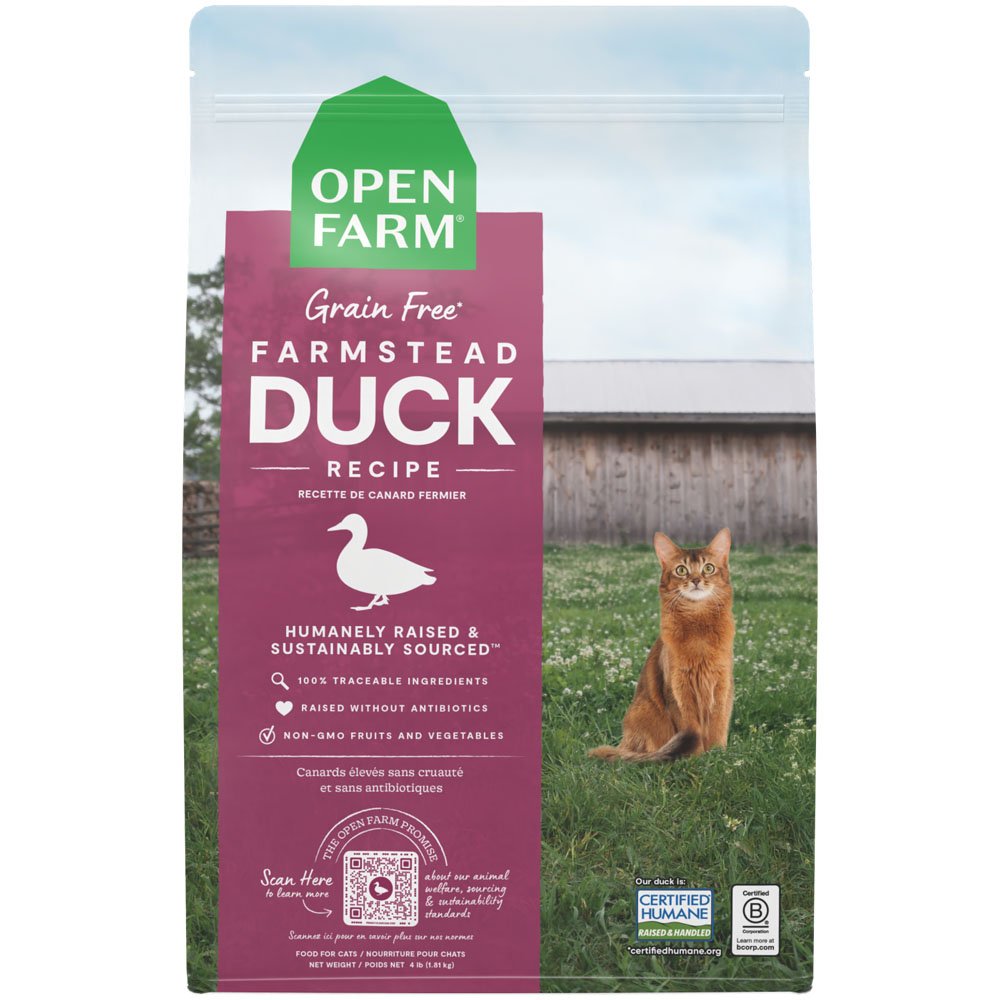 Open Farm Grain Free Farmstead Duck Recipe Dry Cat Food