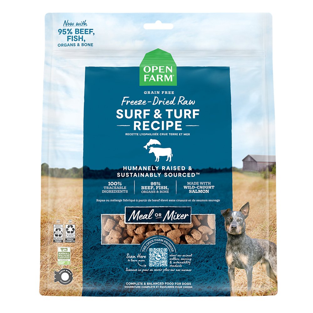 Open Farm Grain Free Surf & Turf Recipe Freeze-Dried Raw Dog Food