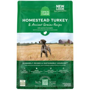 Open Farm Homestead Turkey & Ancient Grains Recipe w/ Quinoa & Pumpkin Dry Dog Food