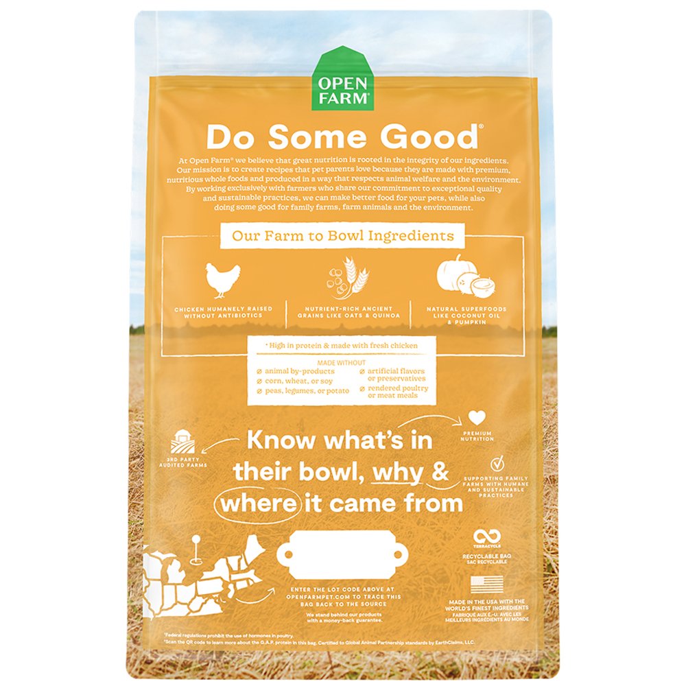 Open Farm Harvest Chicken & Ancient Grains Recipe w/ Quinoa & Pumpkin Dry Dog Food - Image 3