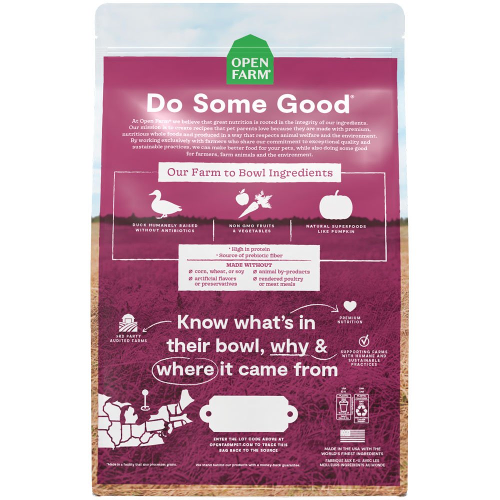 Open Farm Grain Free Farmstead Duck Recipe Dry Dog Food - Image 3