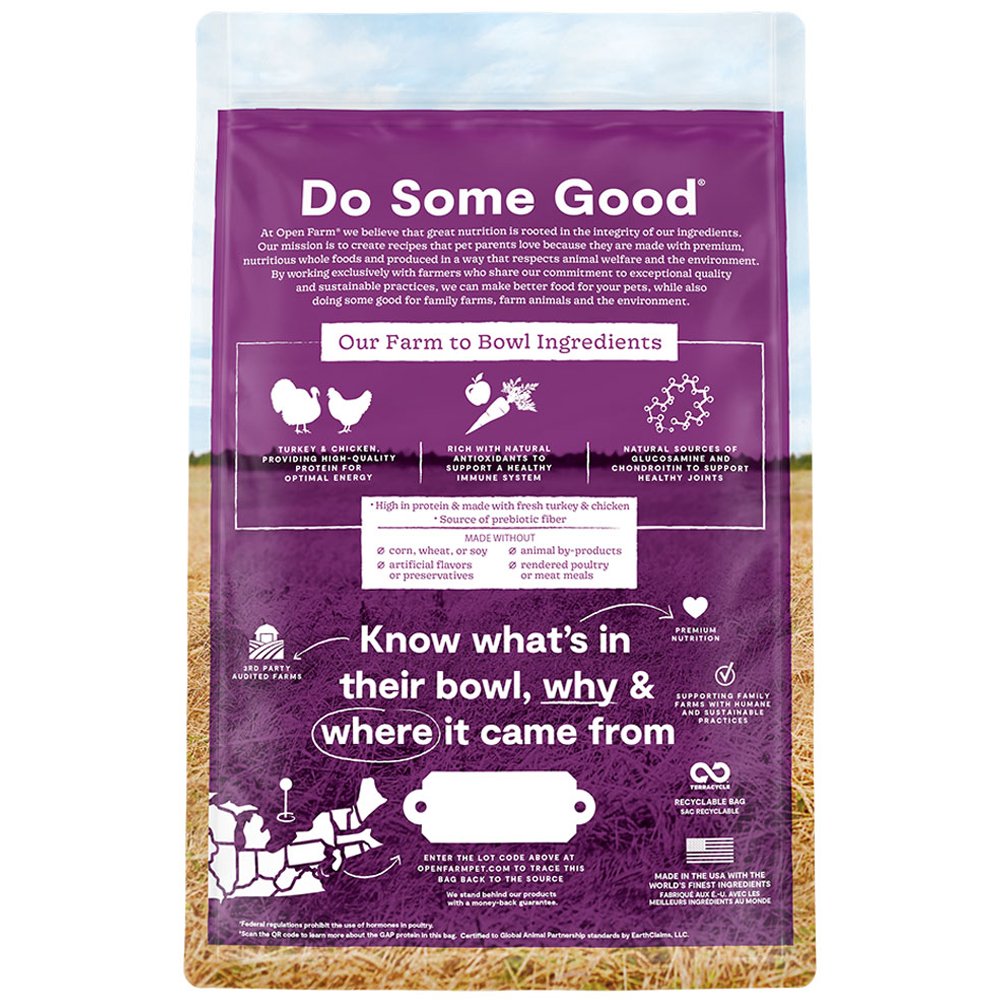 Open Farm Grain Free Senior Turkey & Chicken Recipe Dry Dog Food - Image 3