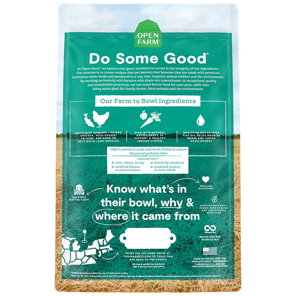 Open Farm Grain Free Puppy Chicken & Salmon Recipe Dry Dog Food - Image 3