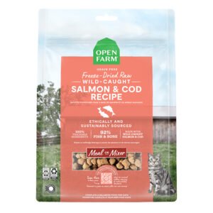 Open Farm Grain Free Wild-Caught Salmon & Cod Recipe Freeze-Dried Raw Cat Food