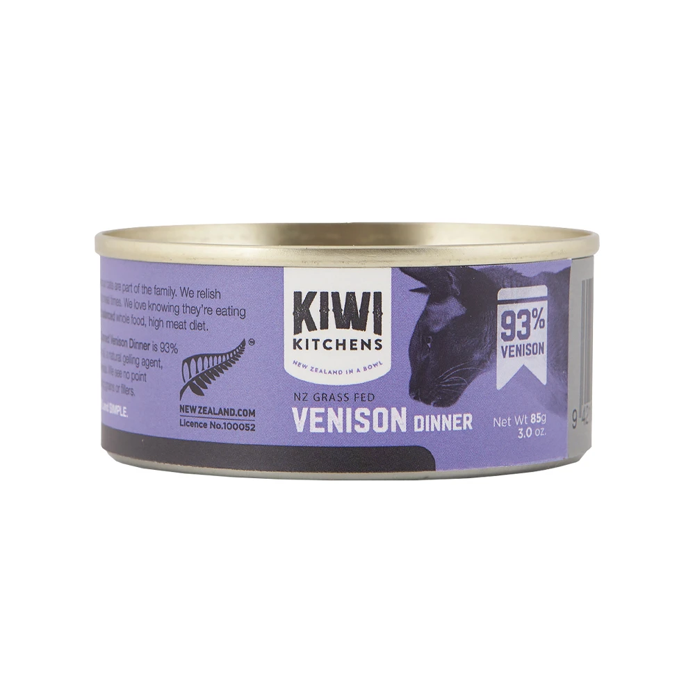 Kiwi Kitchens NZ Grass Fed Venison Dinner Canned Cat Food