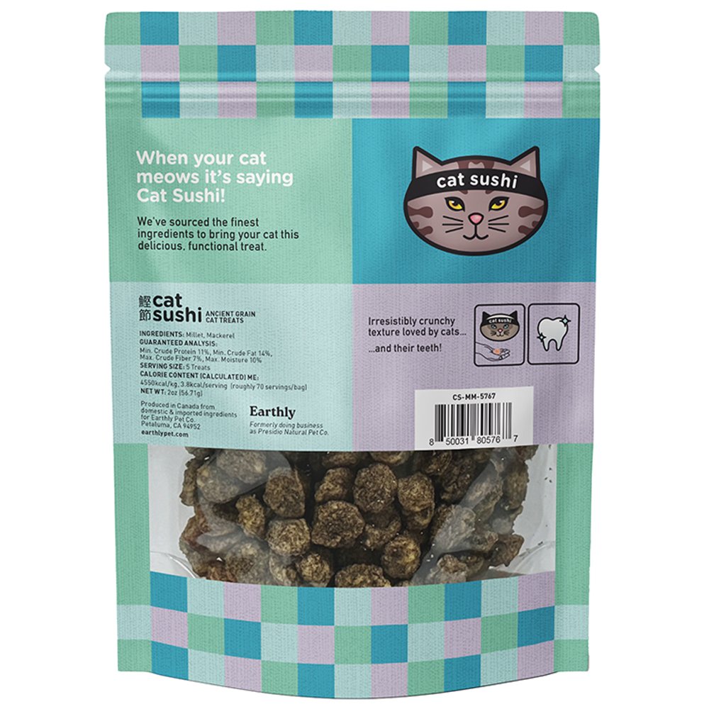 Cat Sushi Saba Millet & Mackerel Crunchy Cat Treats - Image 2