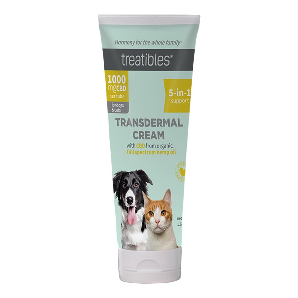 Treatibles Transdermal Cream 1000 mg CBD for Dogs & Cats