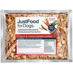 JustFoodforDogs Beef & Russet Potato Recipe Frozen Cooked Dog Food