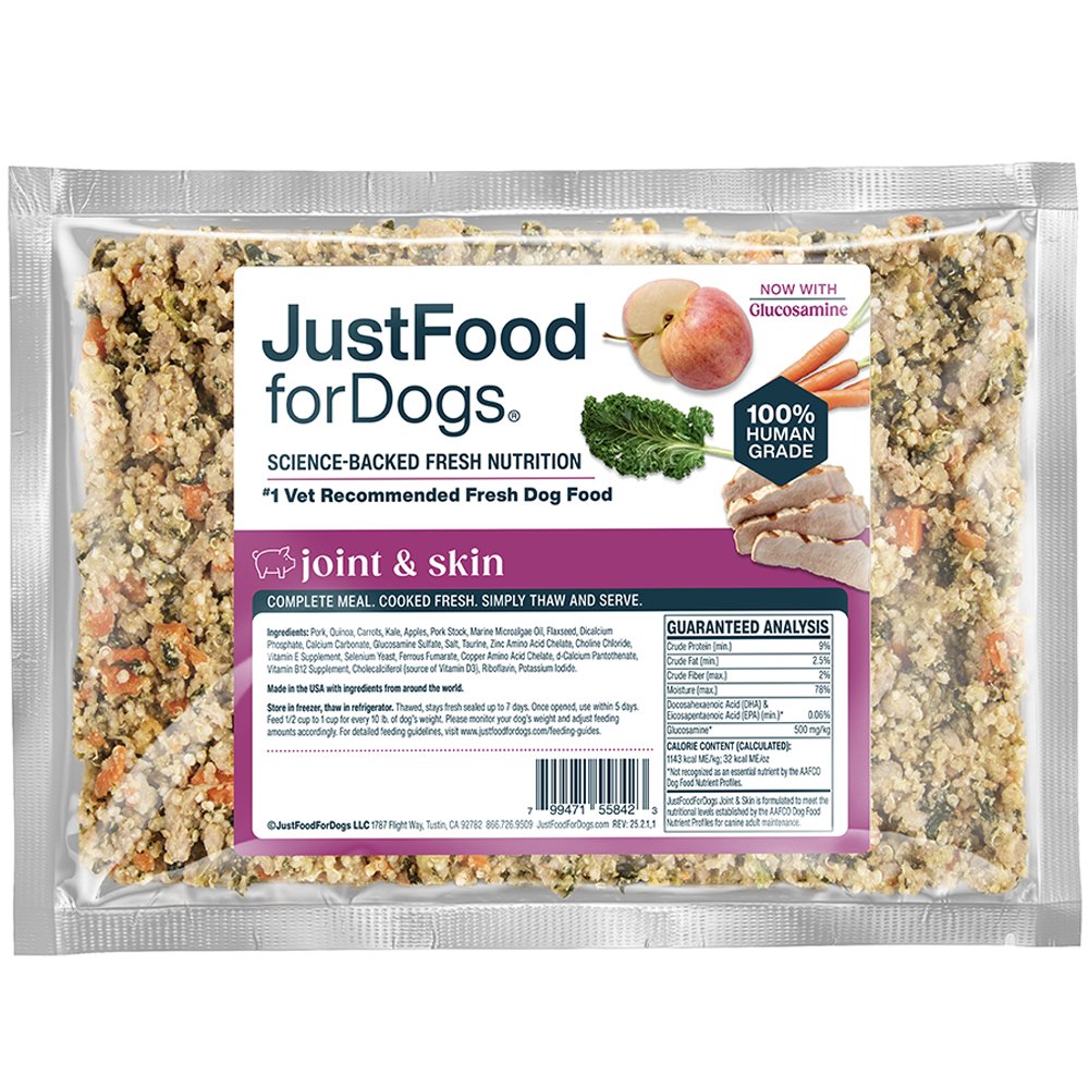 JustFoodforDogs Joint & Skin Frozen Cooked Dog Food