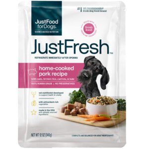 JustFoodforDogs JustFresh Home-Cooked Pork Recipe w/ Oats, Brown Rice, Carrots & Kale Adult Dog Food