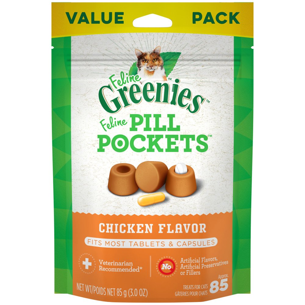 Feline Greenies Pill Pockets Chicken Flavor Soft Cat Treats - Image 3