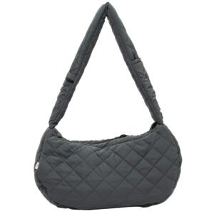 FuzzYard Life Slate Gray Quilted Sling Pet Carrier