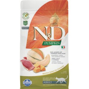 Farmina N&D Pumpkin Duck, Pumpkin and Cantaloupe Melon Recipe Adult Dry Cat Food