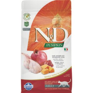 Farmina N&D Pumpkin Quail, Pumpkin and Pomegranate Recipe Adult Dry Cat Food