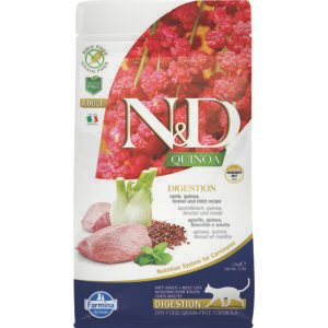 Farmina N&D Quinoa Digestion Lamb, Quinoa, Fennel & Mint Dry Cat Food