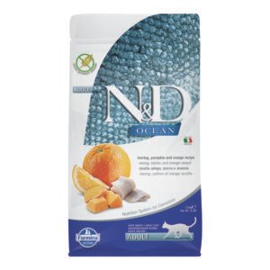 Farmina N&D Ocean Herring, Pumpkin & Orange Adult Dry Cat Food