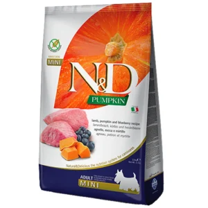 Farmina N&D Pumpkin Lamb, Pumpkin & Blueberry Recipe Adult Mini Kibble Dry Dog Food