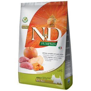 Farmina N&D Pumpkin Wild Boar, Pumpkin & Apple Recipe Adult Mini Kibble Dry Dog Food
