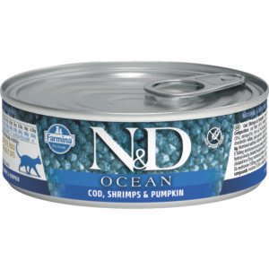 Farmina N&D Ocean Cod, Shrimp & Pumpkin Adult Canned Cat Food