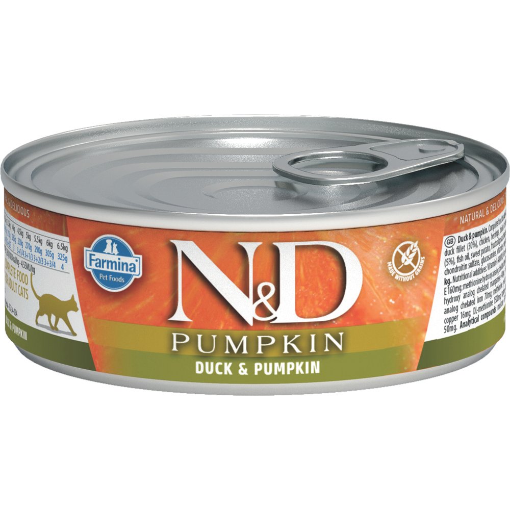 Farmina N&D Pumpkin Duck & Pumpkin Canned Cat Food - Image 2