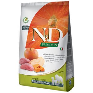 Farmina N&D Pumpkin Wild Boar, Pumpkin & Apple Recipe Adult Medium/Large Breed Dry Dog Food