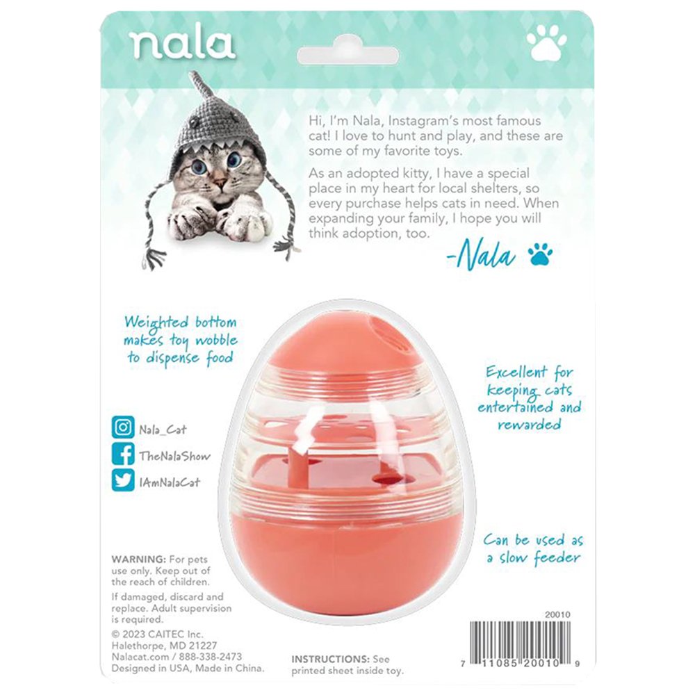 Nala Goody Wobbler Food & Treat Dispensing Cat Toy - Image 3