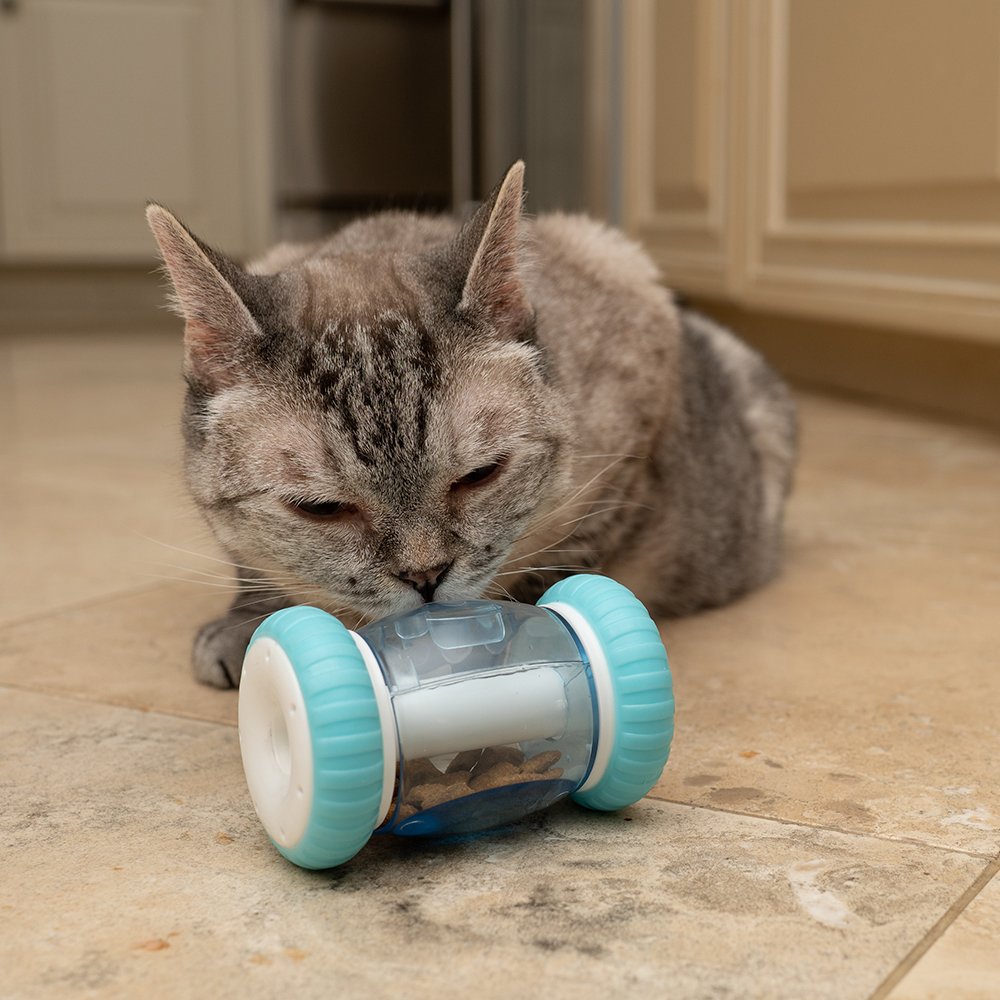 Nala Treat Wheelie Drum Catnip & Treat Dispensing Cat Toy - Image 4