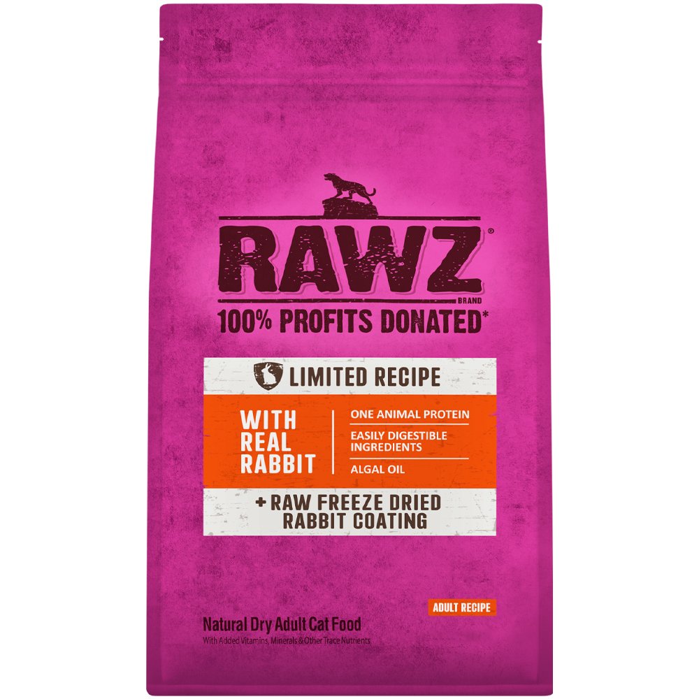 RAWZ Limited Recipe w/ Real Rabbit Natural Dry Adult Cat Food