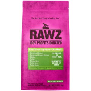 RAWZ Dehydrated Chicken, Turkey & Chicken Recipe Natural Dry Cat Food