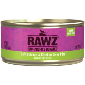 RAWZ 96% Chicken & Chicken Liver Pรขtรฉ Canned Cat Food