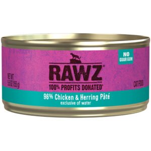 RAWZ 96% Chicken & Herring Pรขtรฉ Canned Cat Food