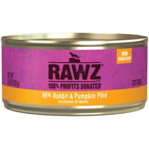 RAWZ 96% Rabbit & Pumpkin Pรขtรฉ Canned Cat Food