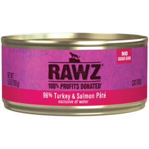 RAWZ 96% Turkey & Salmon Pรขtรฉ Canned Cat Food