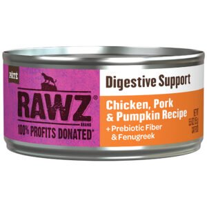 RAWZ Digestive Support Chicken, Pork & Pumpkin Recipe Canned Cat Food