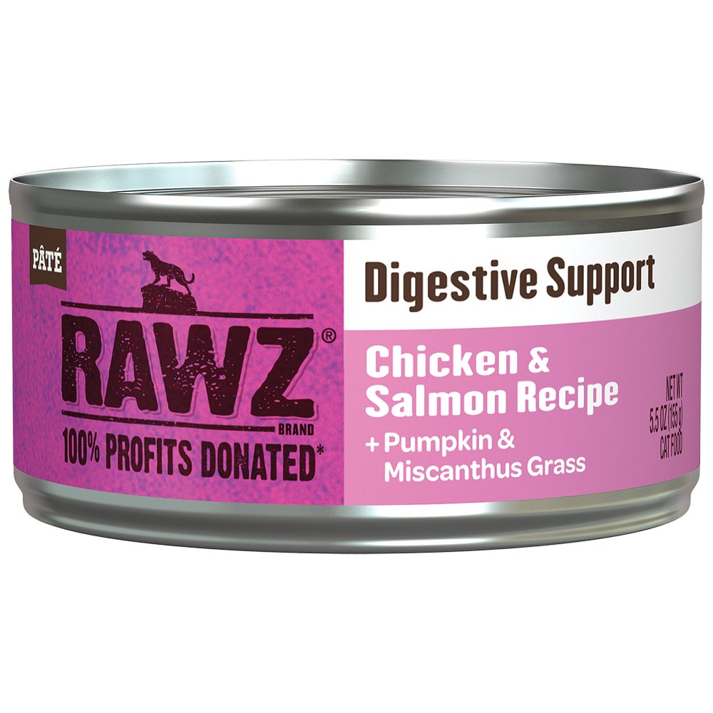 RAWZ Digestive Support Chicken & Salmon Recipe Canned Cat Food