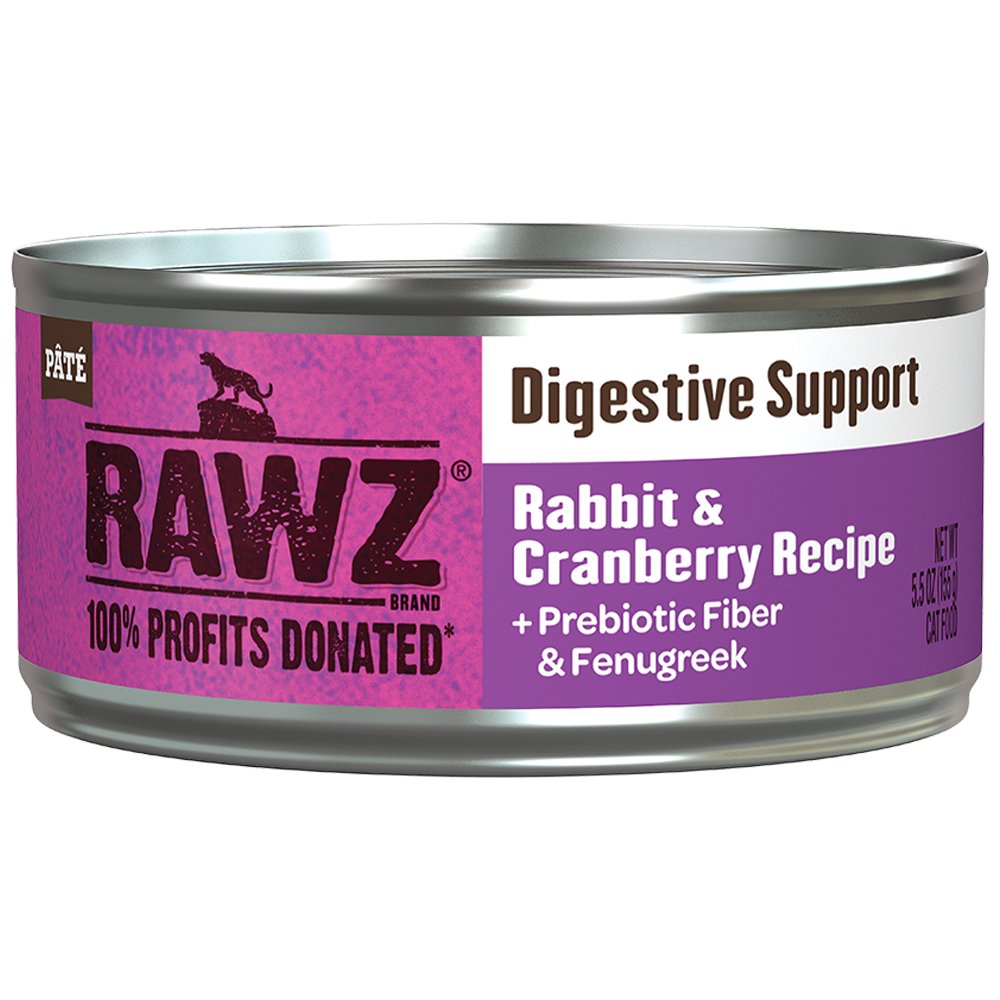 RAWZ Digestive Support Rabbit & Cranberry Recipe Canned Cat Food