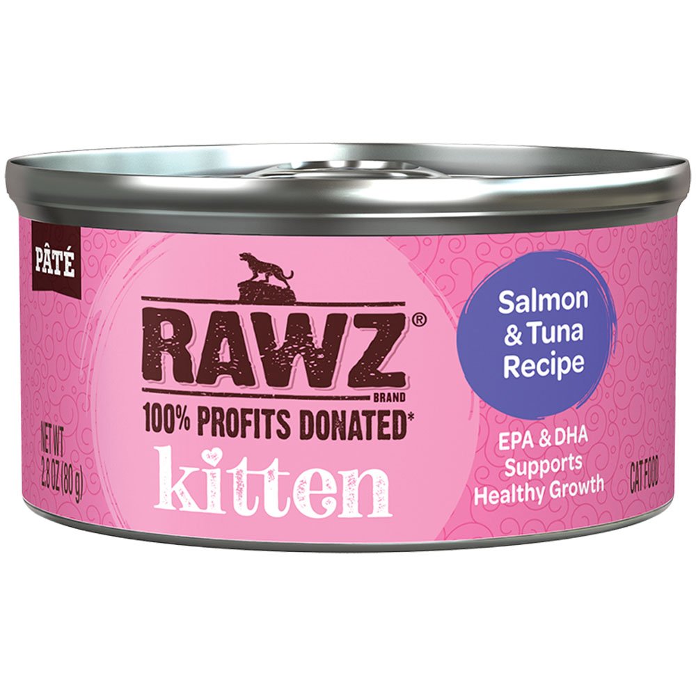 RAWZ Kitten Salmon & Tuna Cat Recipe Pâté Canned Cat Food